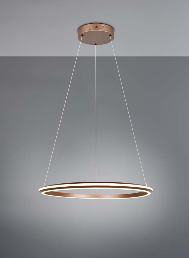 Hanglamp - Koffie - Ø75cm - Dimbaar - LED - 1x34W - 2300-4000K