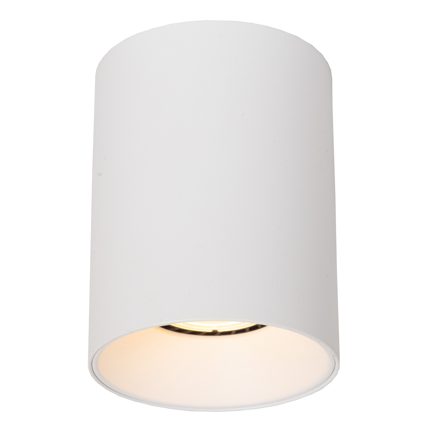 Spot plafond - Ø8cm - 1XGU10 (MR16) - Des anneaux interchangeables inclus - Blanc