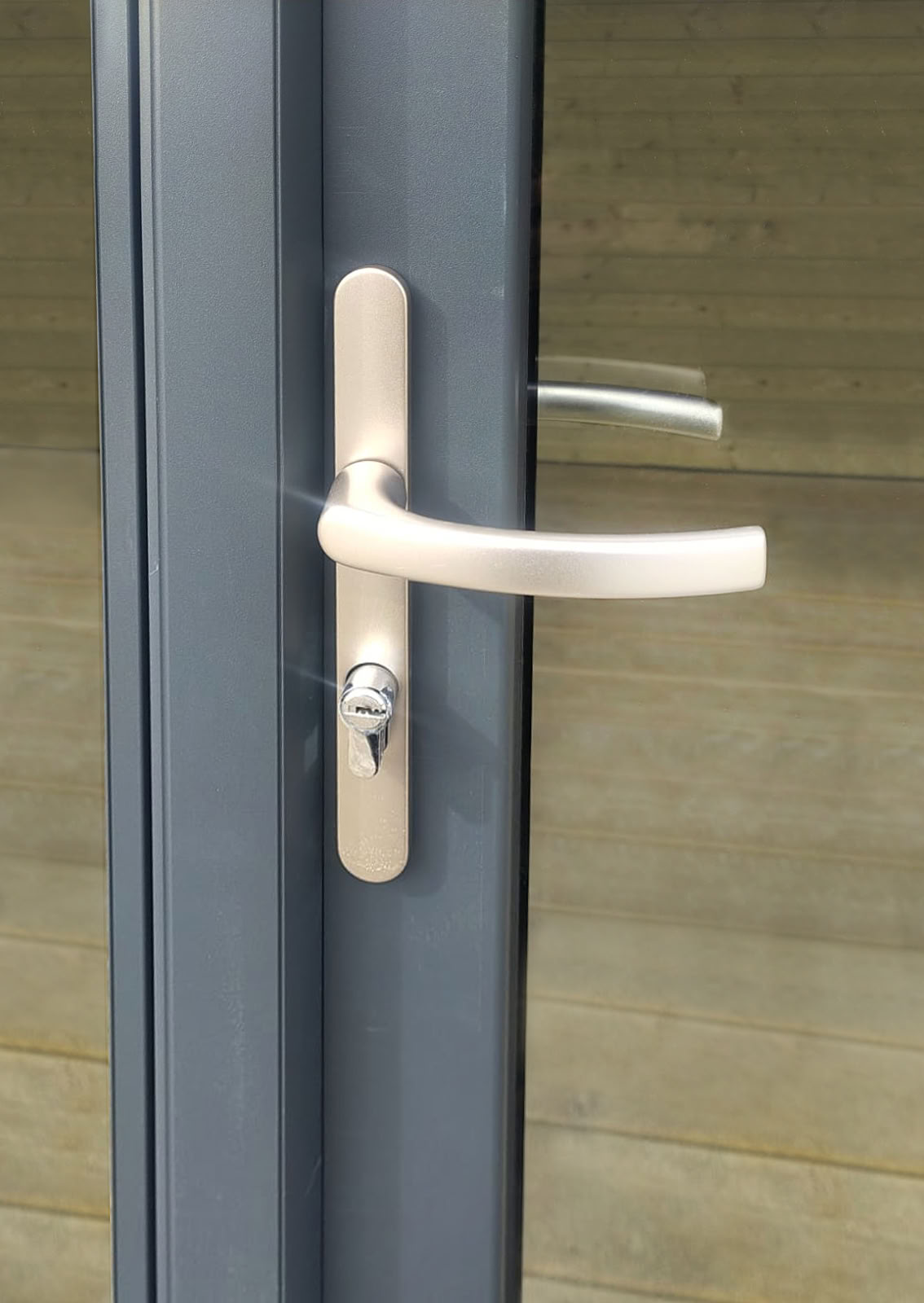 Studio de jardin Amelia L + terrasse bois de pin naturel 770x300x236cm double porte