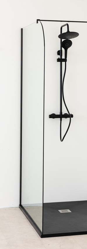 Douchewand Avery klaar glas 117x200cm