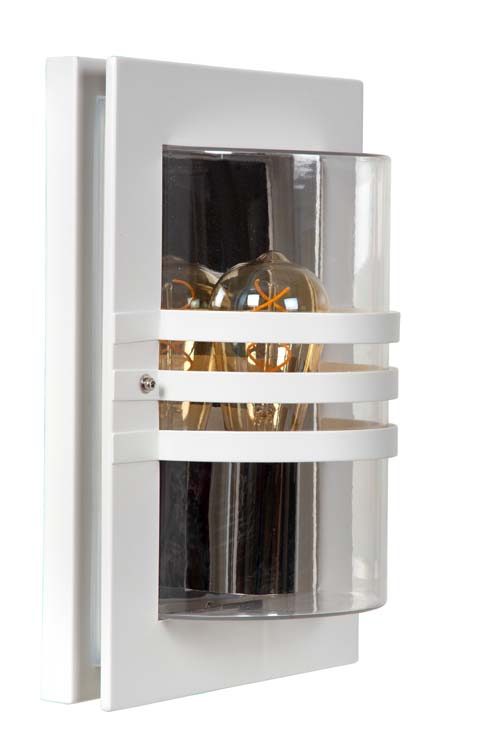 Lucide PRIVAS - Wandlamp Buiten - 1xE27 - IP44 - Wit