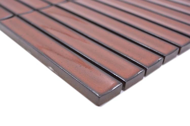 Mosaïque Finger rouge brillant 29,6x29,9cm