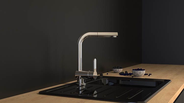 Robinet de cuisine Levi chrome
