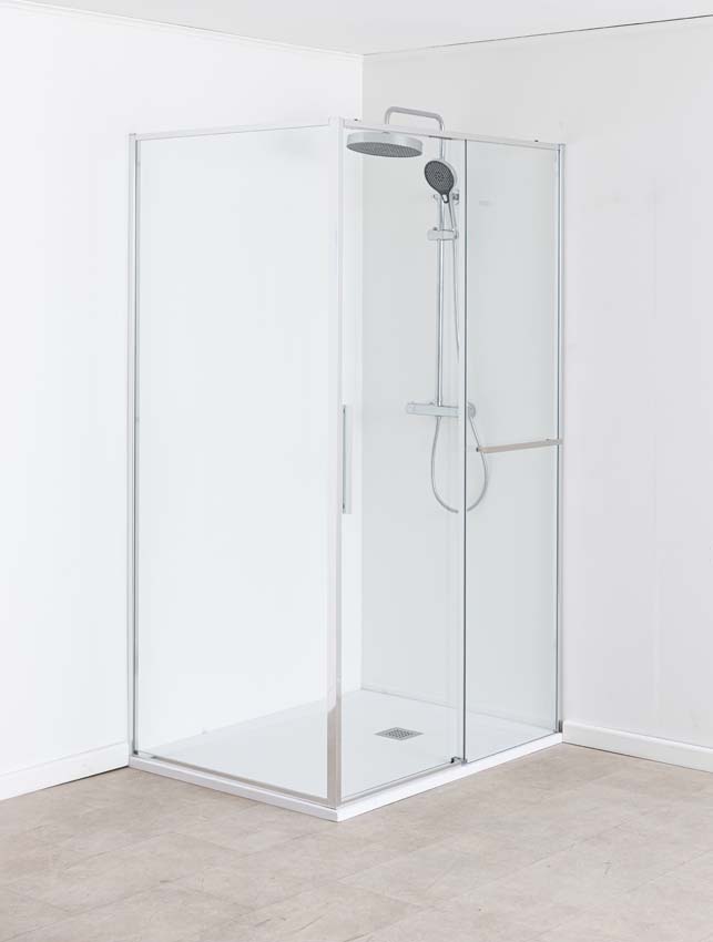 Porte de douche coulissante Ulani chrome 138-140x200cm