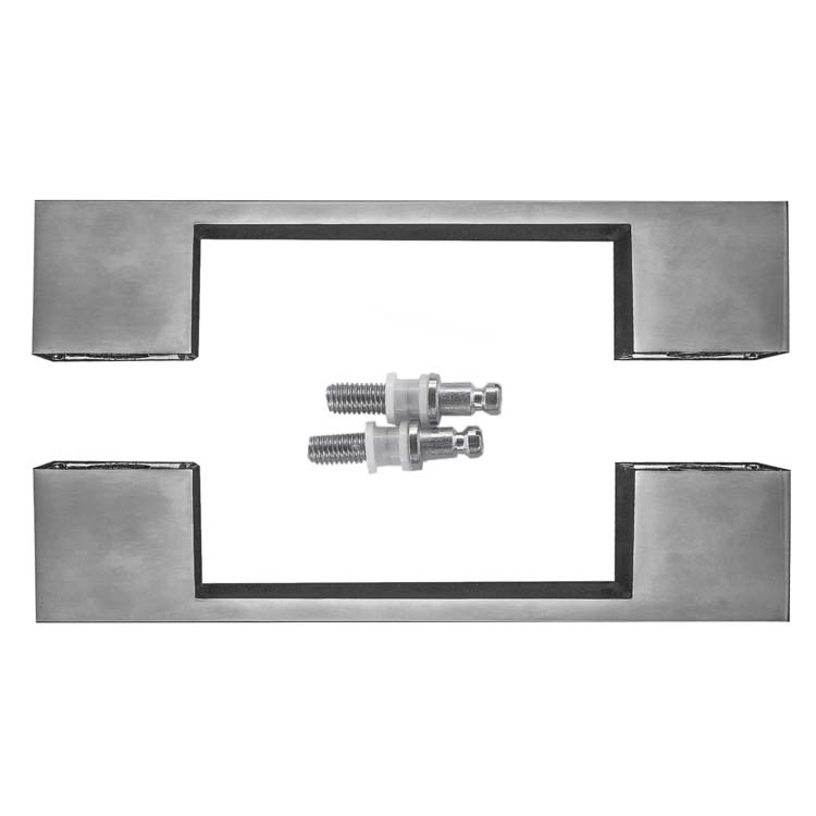 Trekker arezzo 180mm inox look paar voor glas