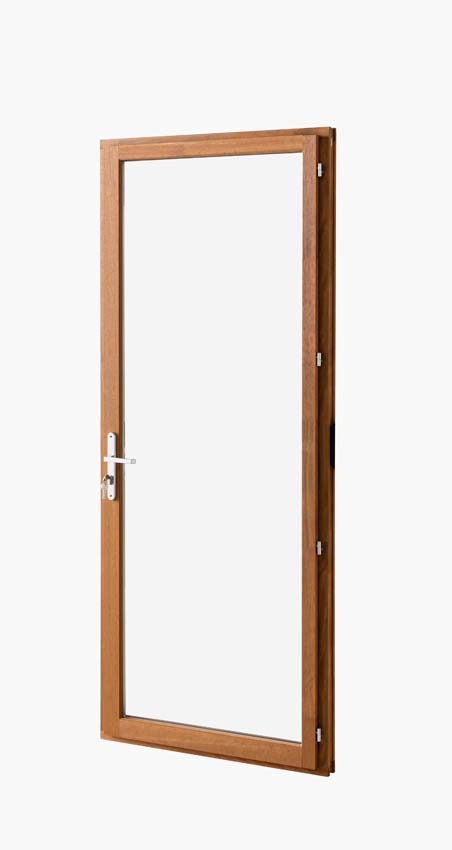 Porte-fenêtre à 1 vantail Trae bois Meranti 55mm naturel L800xH2150mm ouvrant à droite