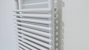 Radiateur sèche-serviettes Doby 180x50cm double blanc 1484W avec élément chauffant