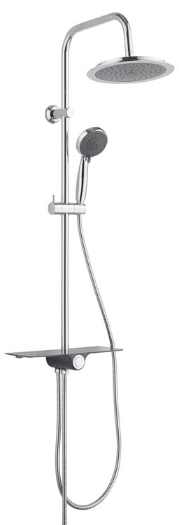 Doucheset Ayse chroom/antraciet