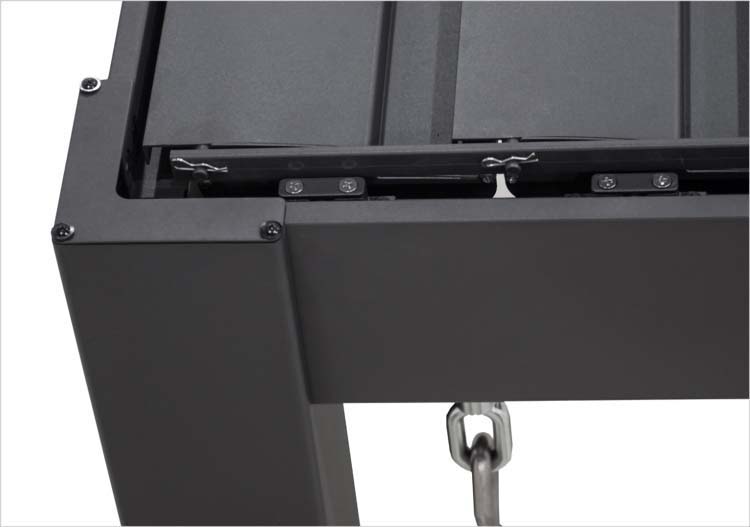 Pergola Solimar aluminium anthracite L600xL300xH250cm manuelle