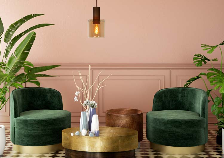 Hanglamp - amber - Ø20cm - E27 - 40W