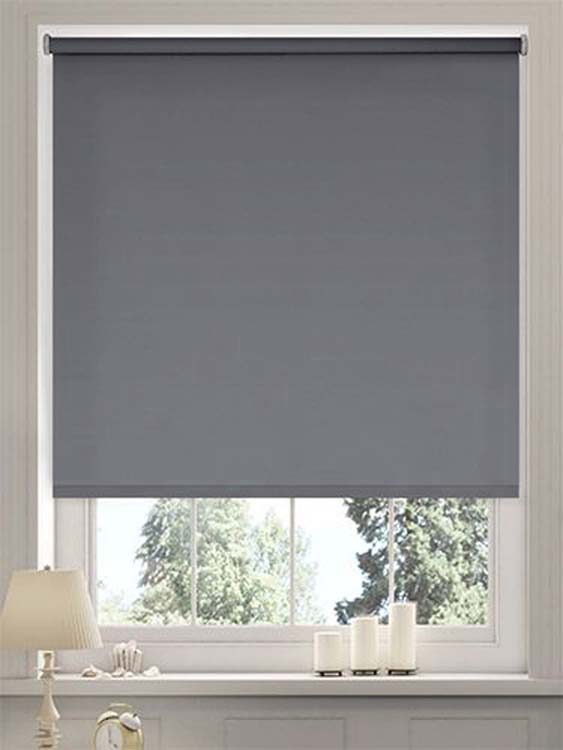 Rolgordijn verduisterend grijs 220x250cm