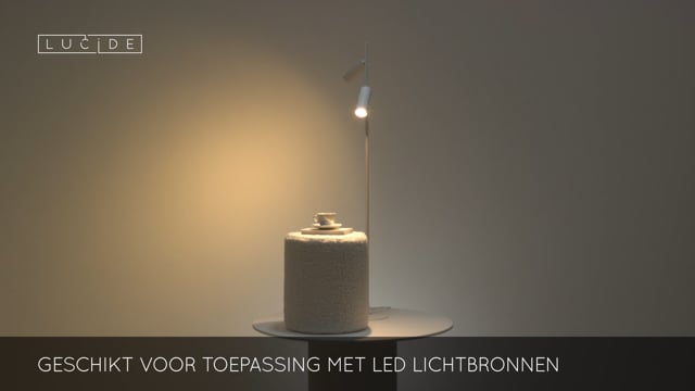 Lucide CLUBS - Vloerlamp - 2xGU10 - Wit