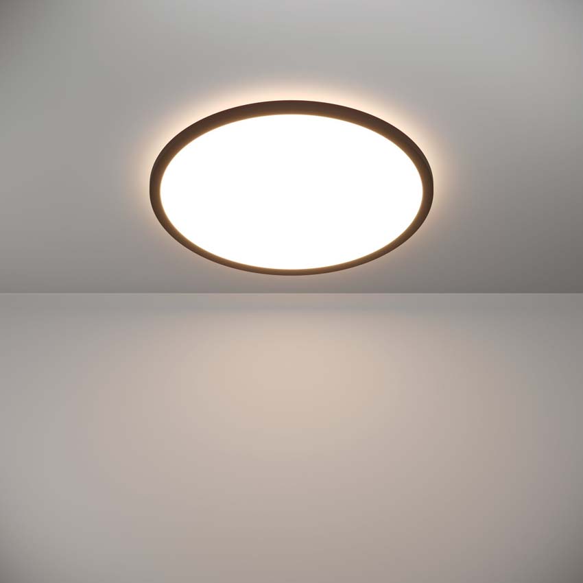 Plafonnier - Noir - Ø50cm - Dimmable - LED - 1x36W - 2700-6500K - télécommande