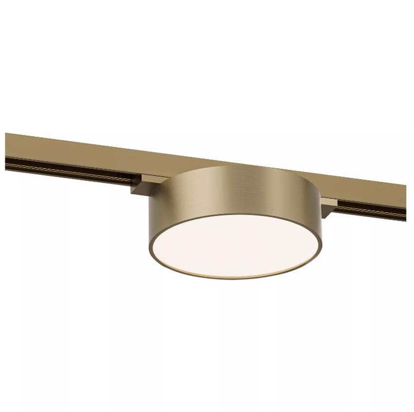 Lucide Premium Linial Fixxt Railspot - Système de rails monophasé / Éclairage rail intelligent - 48V - 1xLED Dimmable - Champagne