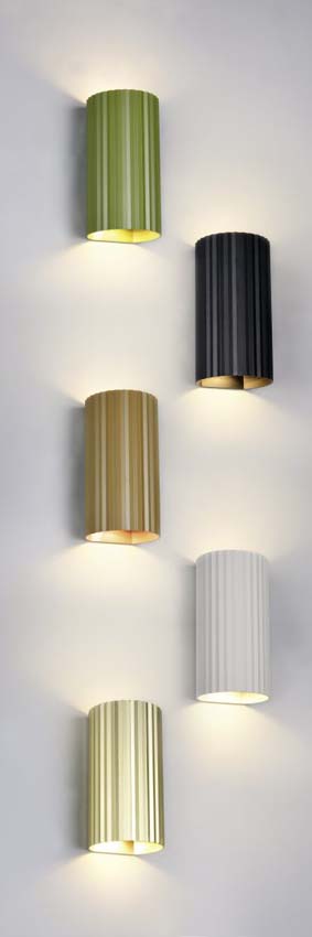 Applique murale - Gris - 9,5x18x8cm - Dimmable - GU10 - 2x10W