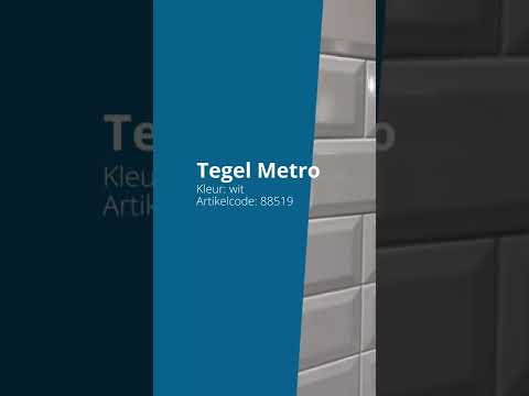 Wandtegel Metro wit glanzend 10x20cm Wandtegel Metro wit glanzend 10x20cm