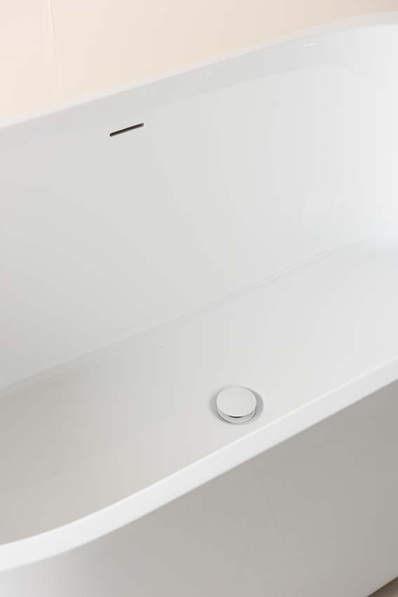 Vrijstaand bad Brad glanzend wit 170x80cm