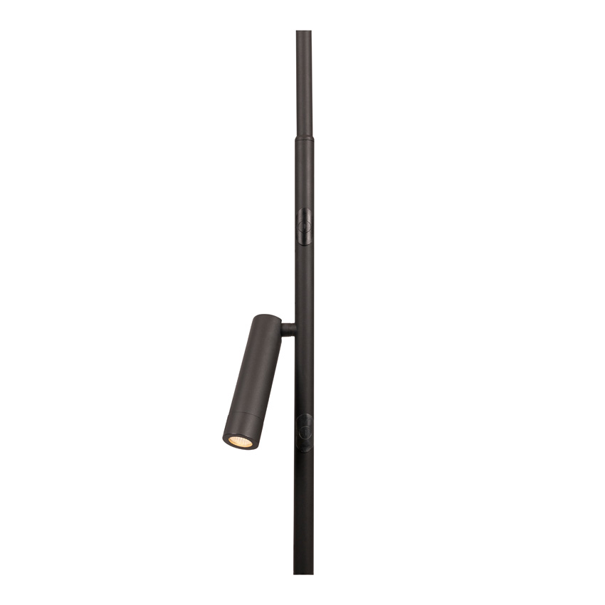 Lucide Essential Celeste - Lampadaire - Ø28cm - LED Dimmable - 2700K - Noir