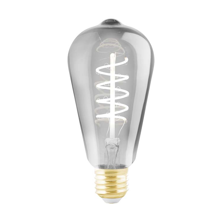 Lampe LED spirale smoke ST64 E27 100LM dimmable