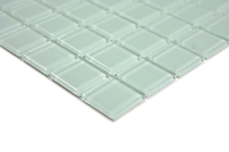Mosaïque Crystal vert clair brillant 30x30cm