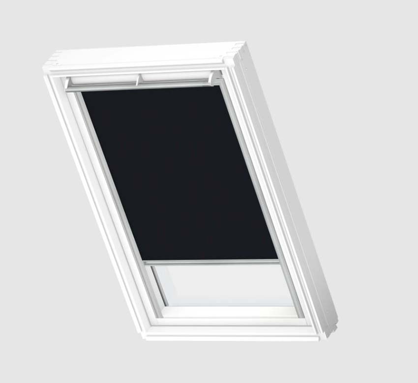 Rolgordijn Velux verduisterend handbediend zwart PK10 3009S