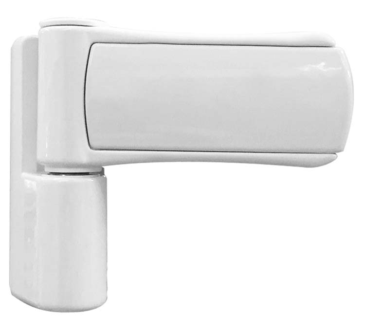 Buitendeur PVC wit B 980 x H 2180 L vlak paneel outside