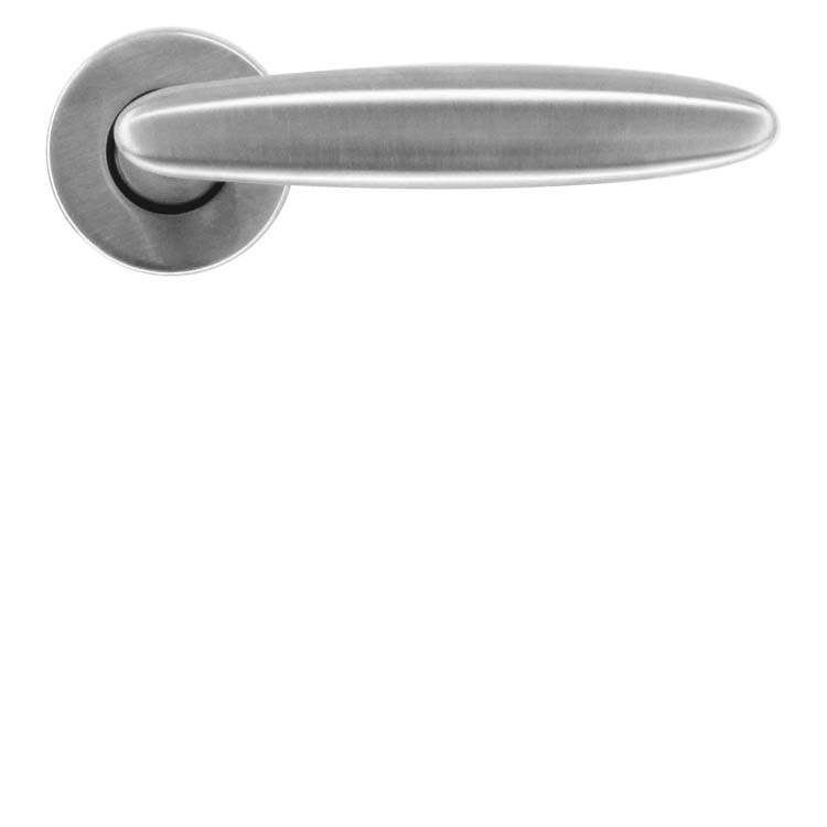 Poignée de porte pro vigevano look inox sans rosace