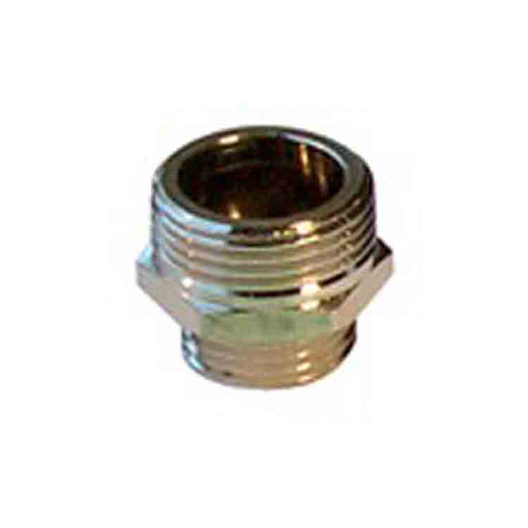 Mamelon double reduit 1/2 x 3/8 chrome