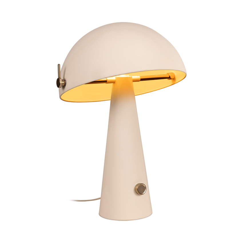 Lucide Vibes Barone - Tafellamp - Ø38cm - 1xE27 - Beige