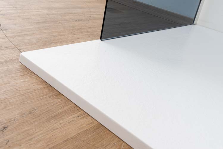 Douchebak Minimalism composiet met gelcoat wit 120x90cm