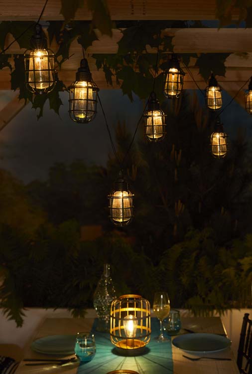 Solar cordon lumineuse Forli 10 lampes