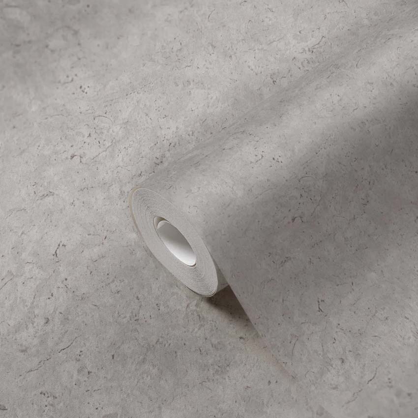 Vinyl op vliesbehang uni beton licht-/donkergrijs 0,53x10m