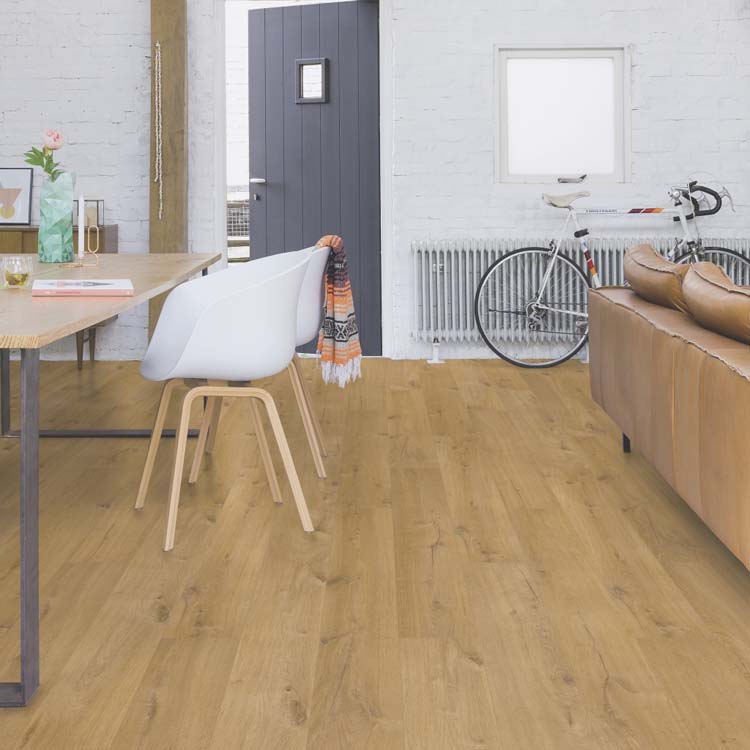 Stratifié Quick-Step Impressive Ultra 12mm chêne doux naturel 138x19cm