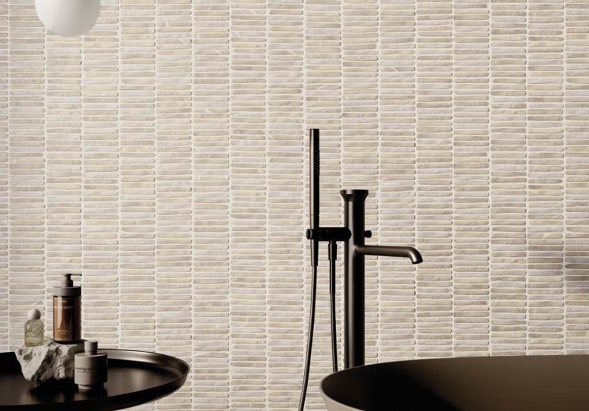 Carrelage mural Momento mat sable 40x120cm