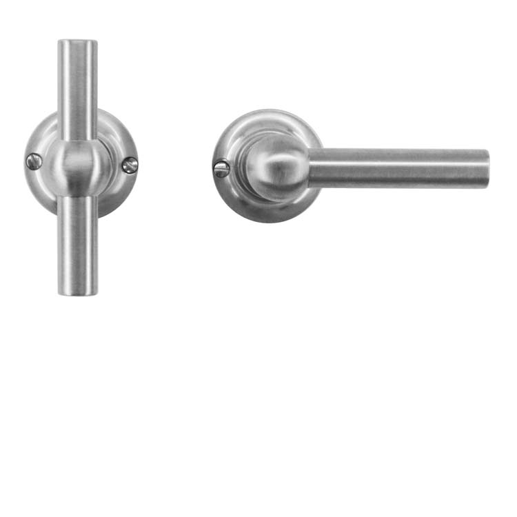 Poignée porte pro pienza nouveau T+L look inox sans rosace