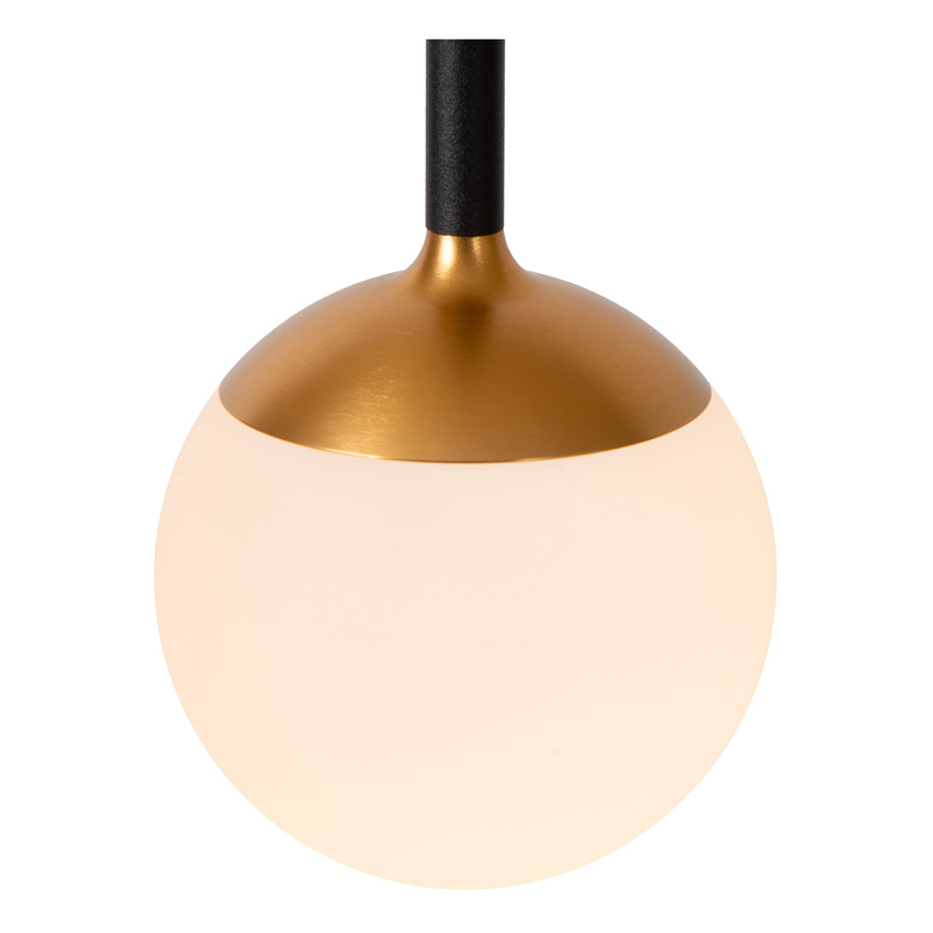 Lucide Premium Calina - Suspension - Ø9,9cm - LED Dimmable - CCT - 1x7W - 2200K/3300K - Avec module LED remplaçable - Noir