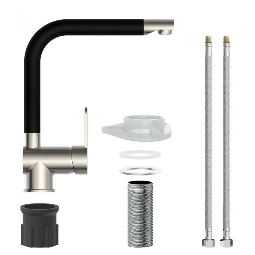 Keukenkraan Florence inox-look