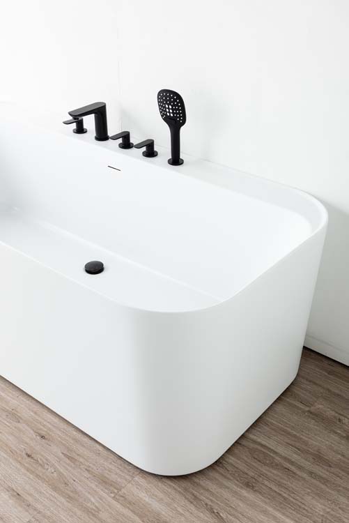 Baignoire semi-îlot Amor blanc mat 170x80cm