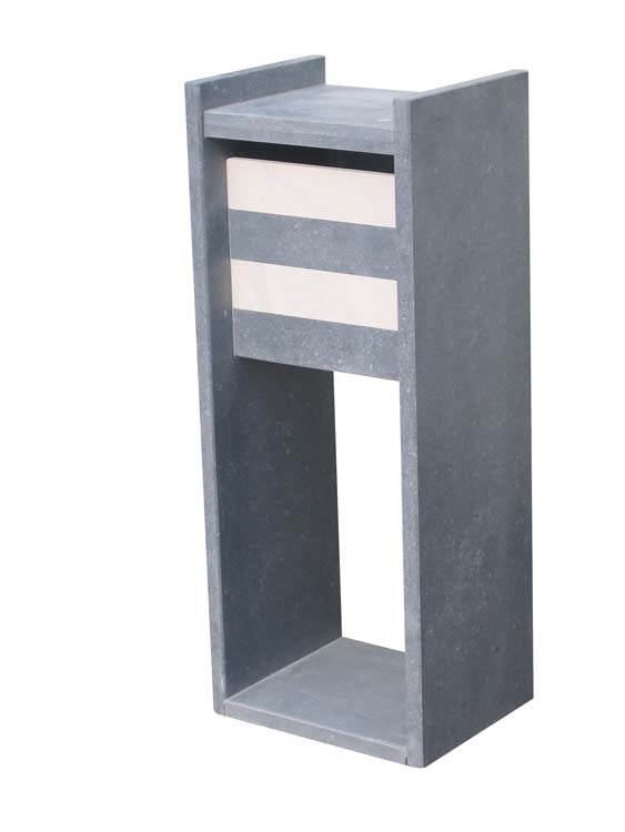 Boîte aux lettres Sambre blanche pierre bleue