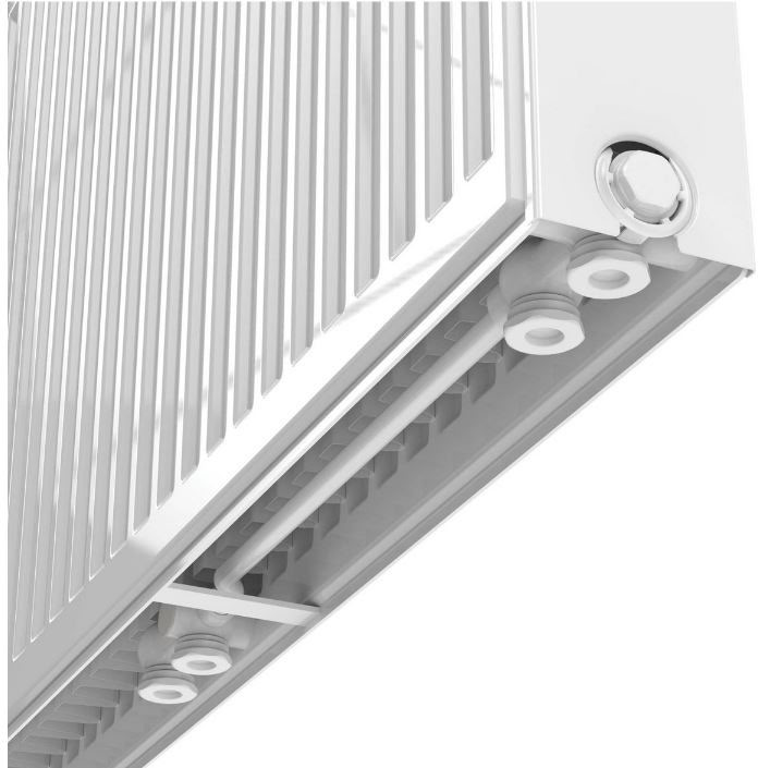 Radiateur type 22 90x80cm 8 raccords blanc 1916 watts