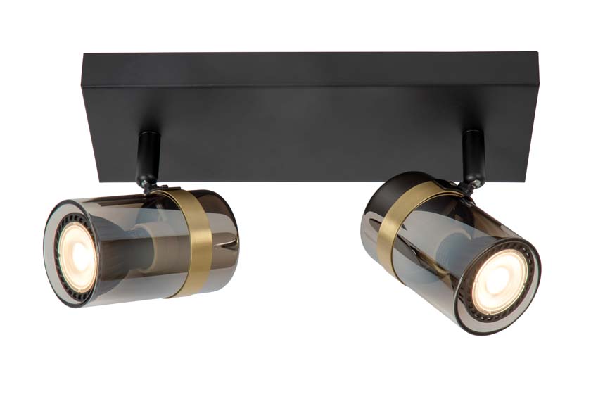 Lucide UPTON - Spot plafond - 2xGU10 - Fumé