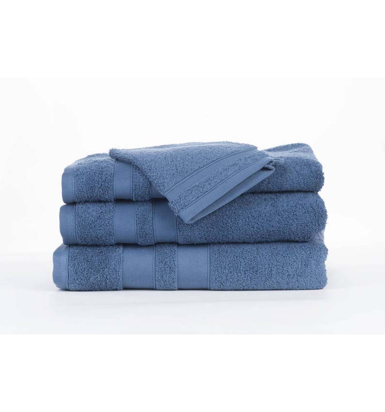 Serviette de douche Cosibel en coton jeans 100x150cm qualité hôtelière