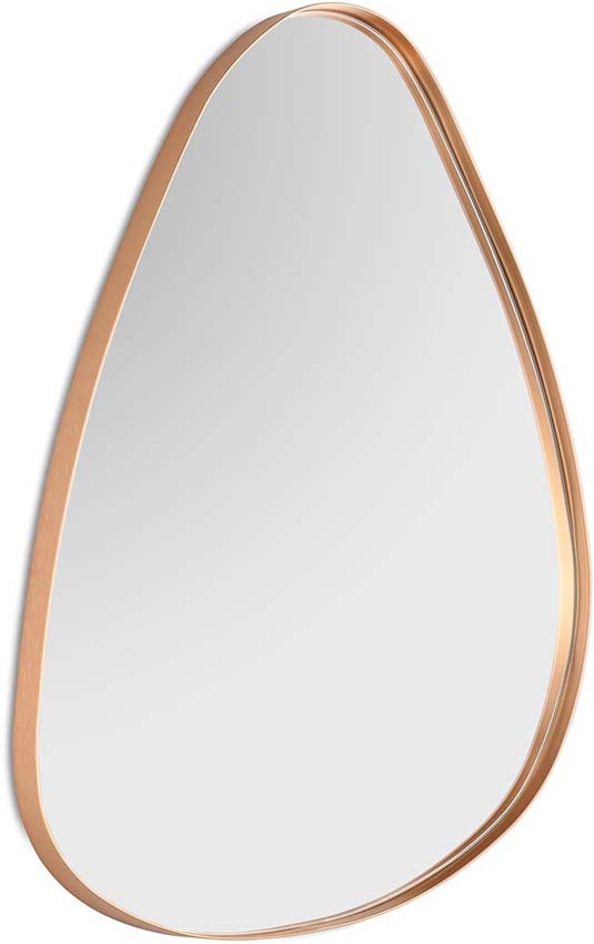 Spiegel Tiemen ellips goud 50x35cm