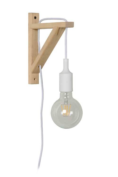 Lucide FIX WALL - Wandlamp - E27 - Wit