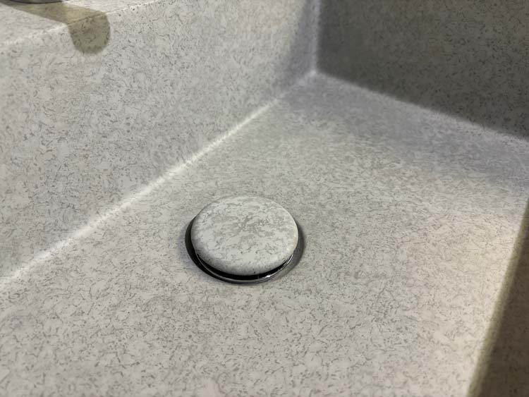 Lavabo Cléa marbre minéral 120x47x12cm