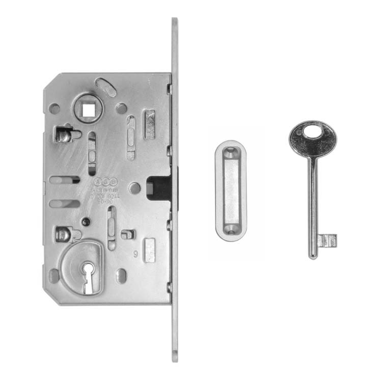 Serrure aimant proAGB 22mm plaque frontale look inox 90mm
