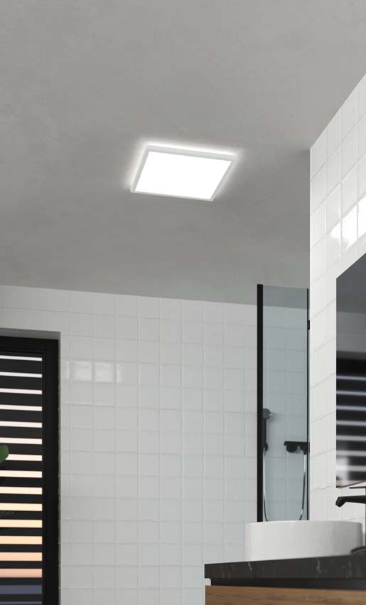 Plafonnier - Blanc - 39x39cm - Dimmable - LED - 1x14W - 2700-6500K - télécommande