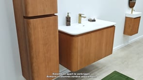 Armoire colonne Floris chêne suspendue 170x40x35cm Armoire colonne Floris chêne suspendue 170x40x35cm