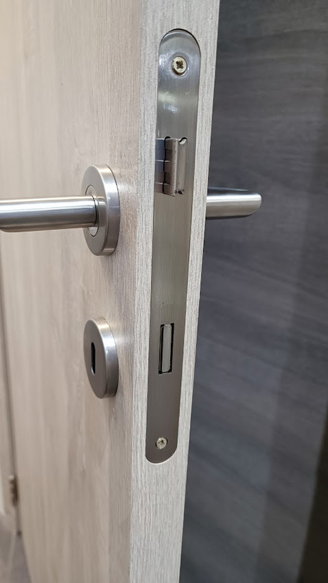 Porte intérieure complète Nalba chêne 201,5x83cm tubulaire réversible + châssis 16,5cm