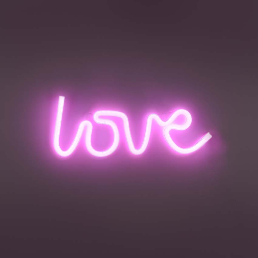 Wandlamp - Love - 34,3x2x12,5cm - LED - 1x6,5W